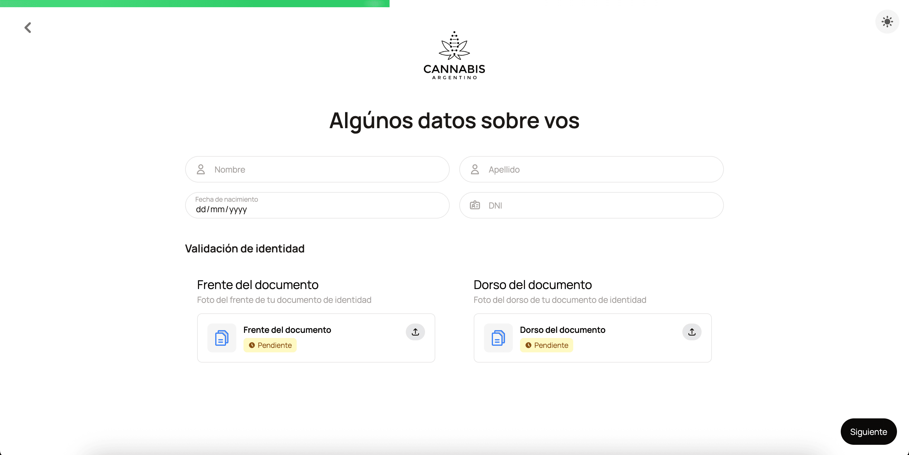 Formulario de datos personales
