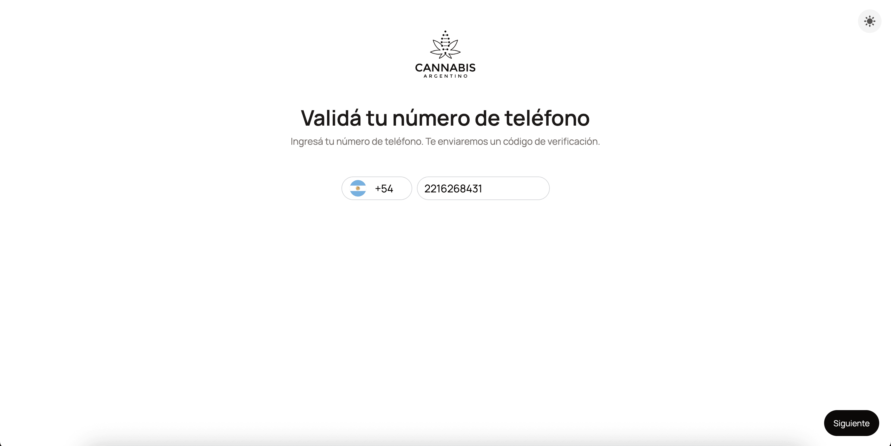 Verificación de número de teléfono