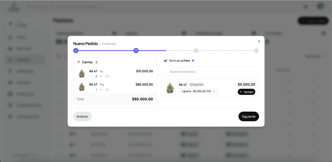 Paso 2 - Agregar productos al carrito con cantidades