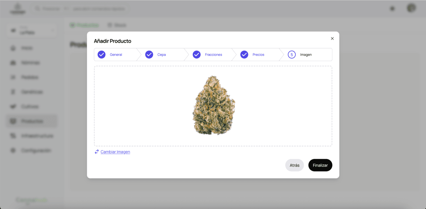 Paso 5 - Subir imagen del producto